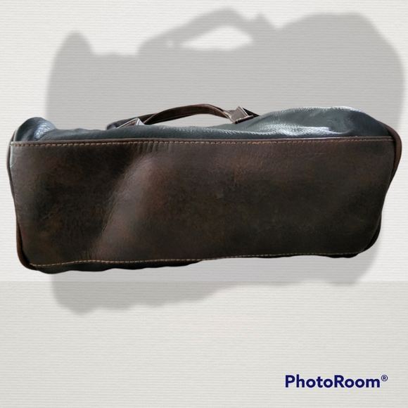 Dolce Vita Jackson faux black amd brown leather shoulder bag - Picture 4 of 7